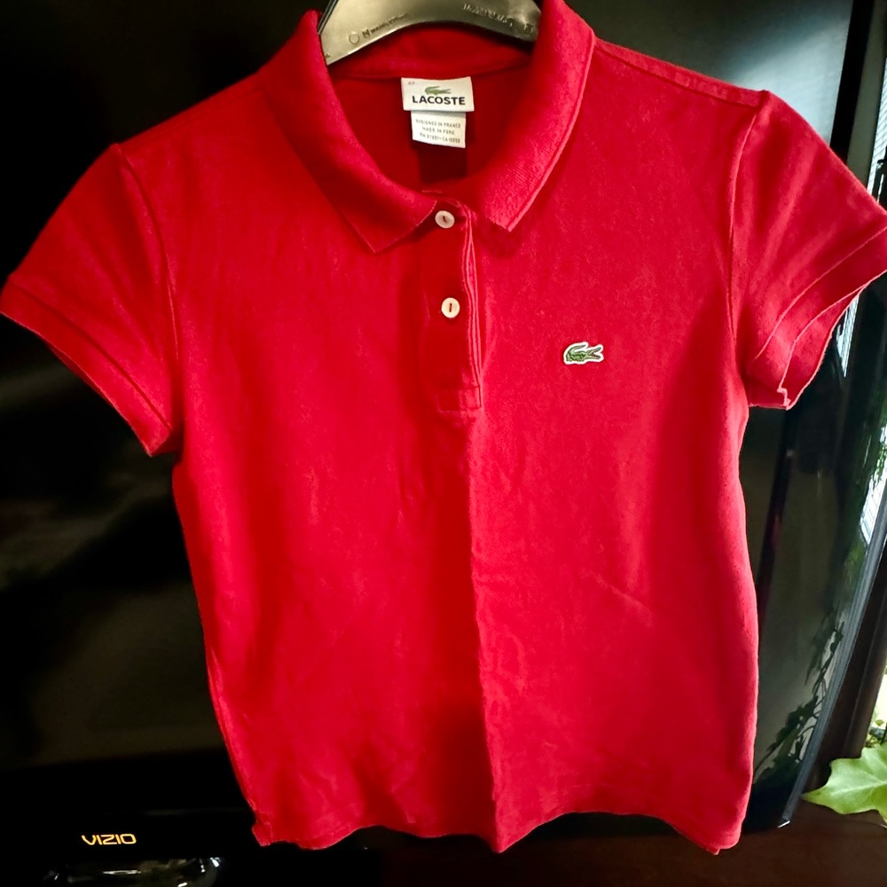Lacoste Original Red shirt-size 42, vintage